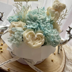 Gyertya virágbox - otthon & életmód - gyertya, illat, aroma - gyertya - Meska.hu