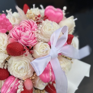 Édes gyertya virágbox - otthon & életmód - gyertya, illat, aroma - gyertya - Meska.hu