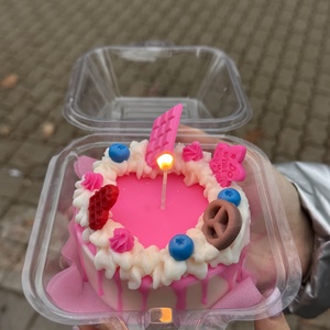 Mini torta gyertya, Otthon & Életmód, Gyertya, illat, aroma, Gyertya, Gyertya-, mécseskészítés, MESKA
