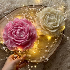  Kézműves virág formájú gyertya � 500 g  - otthon & életmód - gyertya, illat, aroma - gyertya - Meska.hu