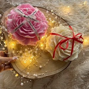  Kézműves virág formájú gyertya � 500 g  - otthon & életmód - gyertya, illat, aroma - gyertya - Meska.hu