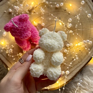 Rózsamaci gyertya � kézműves különlegesség , Otthon & Életmód, Gyertya, illat, aroma, Gyertya, Gyertya-, mécseskészítés, MESKA