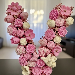 Virágba borult gyertyabetű, Otthon & Életmód, Gyertya, illat, aroma, Gyertya, Gyertya-, mécseskészítés, MESKA