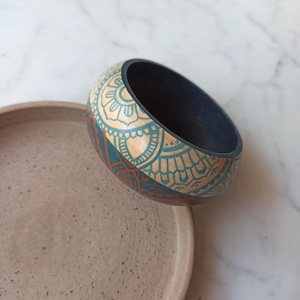 Festett fa karkötő - ékszer - karkötő - karperec - Meska.hu