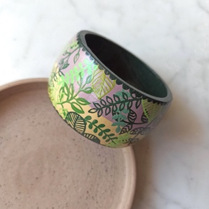 Leveles festett fa karkötő - ékszer - karkötő - karperec - Meska.hu