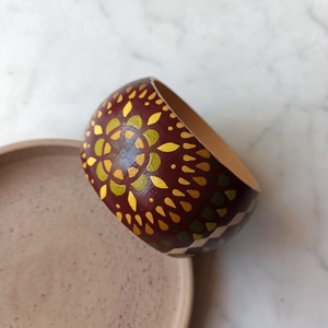 Festett fa karkötő, Ékszer, Karkötő, Karperec, Festett tárgyak, MESKA