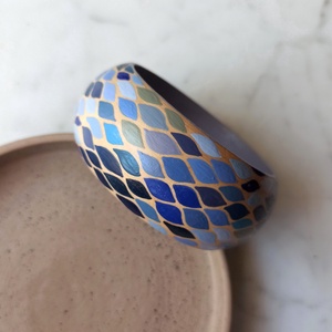 Festett fa karkötő, Ékszer, Karkötő, Karperec, Festett tárgyak, MESKA