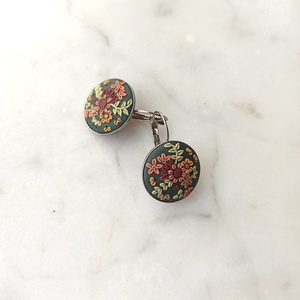 Virágos fülbevaló - ékszer - fülbevaló - lógó fülbevaló - Meska.hu