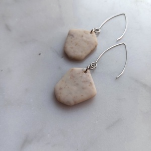 Szögletes fülbevaló - ékszer - fülbevaló - lógó fülbevaló - Meska.hu