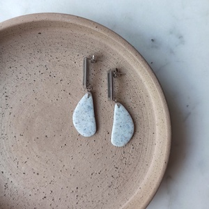 Csepp bedugós gyurma fülbevaló, Ékszer, Fülbevaló, Lógó fülbevaló, Ékszerkészítés, Gyurma, MESKA