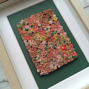 Púder virágtenger - 3D gyurma kép (M), Otthon & Életmód, Dekoráció, Kép & Falikép, 3d képek, Gyurma, MESKA