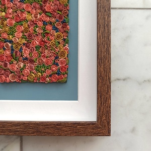 Rózsaszín virágtenger - 3D gyurma kép (M), Otthon & Életmód, Dekoráció, Kép & Falikép, 3d képek, Gyurma, MESKA