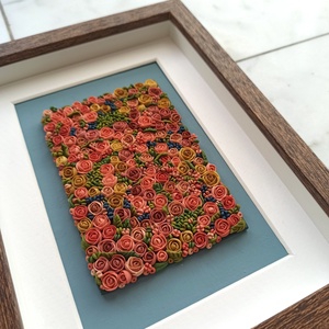 Rózsaszín virágtenger - 3D gyurma kép (M) - otthon & életmód - dekoráció - kép & falikép - 3d képek - Meska.hu