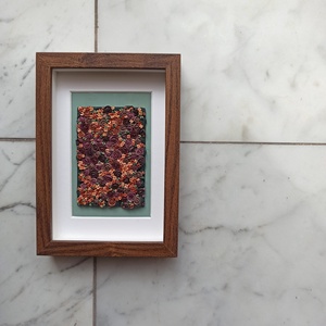 Lila-barack virágtenger - 3D gyurma kép (S) - otthon & életmód - dekoráció - kép & falikép - 3d képek - Meska.hu