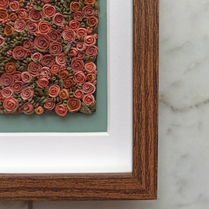 Őszi virágtenger - 3D gyurma kép (S), Otthon & Életmód, Dekoráció, Kép & Falikép, 3d képek, Gyurma, MESKA