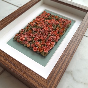 Őszi virágtenger - 3D gyurma kép (S) - otthon & életmód - dekoráció - kép & falikép - 3d képek - Meska.hu