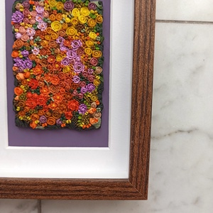 Narancs virágtenger - 3D gyurma kép (S), Otthon & Életmód, Dekoráció, Kép & Falikép, 3d képek, Gyurma, MESKA