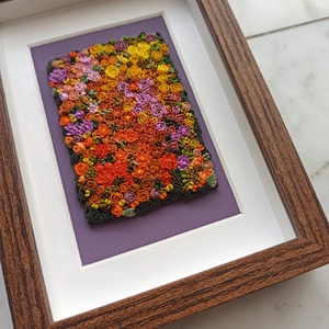 Narancs virágtenger - 3D gyurma kép (S) - otthon & életmód - dekoráció - kép & falikép - 3d képek - Meska.hu