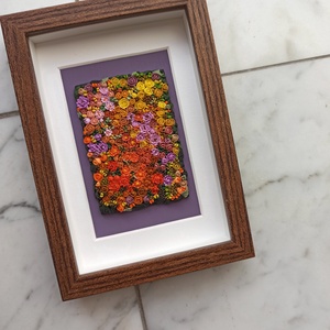 Narancs virágtenger - 3D gyurma kép (S) - otthon & életmód - dekoráció - kép & falikép - 3d képek - Meska.hu