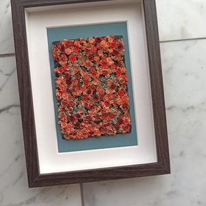 Terrakotta virágtenger - 3D gyurma kép (M), Otthon & Életmód, Dekoráció, Kép & Falikép, 3d képek, Gyurma, MESKA