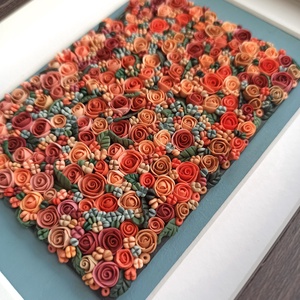 Terrakotta virágtenger - 3D gyurma kép (M) - otthon & életmód - dekoráció - kép & falikép - 3d képek - Meska.hu