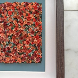 Terrakotta virágtenger - 3D gyurma kép (M) - otthon & életmód - dekoráció - kép & falikép - 3d képek - Meska.hu