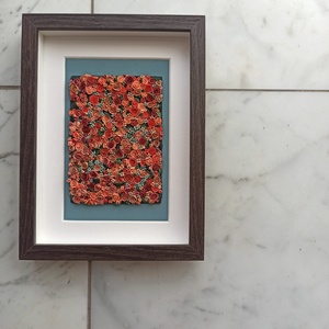 Terrakotta virágtenger - 3D gyurma kép (M) - otthon & életmód - dekoráció - kép & falikép - 3d képek - Meska.hu