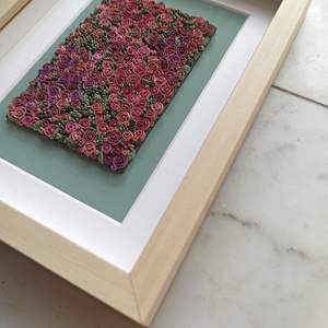 Mályva virágtenger - 3D gyurma kép (M) - otthon & életmód - dekoráció - kép & falikép - 3d képek - Meska.hu