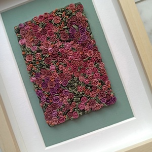 Mályva virágtenger - 3D gyurma kép (M) - otthon & életmód - dekoráció - kép & falikép - 3d képek - Meska.hu