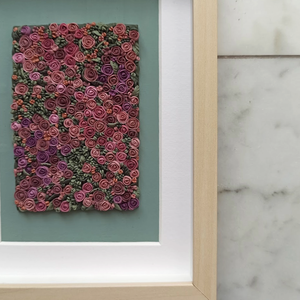 Mályva virágtenger - 3D gyurma kép (M), Otthon & Életmód, Dekoráció, Kép & Falikép, 3d képek, Gyurma, MESKA