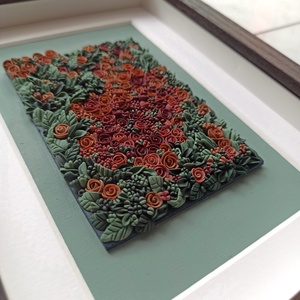 Őszi virágtenger - 3D gyurma kép (M) - otthon & életmód - dekoráció - kép & falikép - 3d képek - Meska.hu