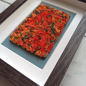 Tüzes virágtenger - 3D gyurma kép (S) - otthon & életmód - dekoráció - kép & falikép - 3d képek - Meska.hu