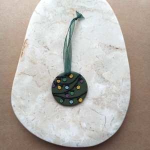 Gyurma karácsonyfadísz - égősor - karácsony - karácsonyi lakásdekoráció - karácsonyfadíszek - Meska.hu