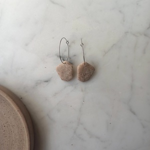 Szögletes gyurma fülbevaló, Ékszer, Fülbevaló, Lógó fülbevaló, Ékszerkészítés, Gyurma, MESKA