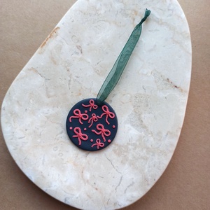 Gyurma karácsonyfadísz - masni - karácsony - karácsonyi lakásdekoráció - karácsonyfadíszek - Meska.hu