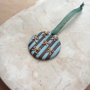 Gyurma karácsonyfadísz - masnik - karácsony - karácsonyi lakásdekoráció - karácsonyfadíszek - Meska.hu