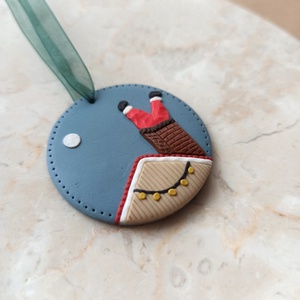 Gyurma karácsonyfadísz - mikulás - karácsony - karácsonyi lakásdekoráció - karácsonyfadíszek - Meska.hu