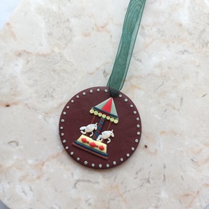 Gyurma karácsonyfadísz - körhinta - karácsony - karácsonyi lakásdekoráció - karácsonyfadíszek - Meska.hu