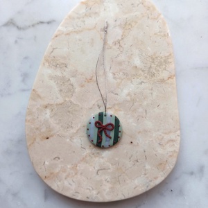 Gyurma karácsonyfadísz - masni - karácsony - karácsonyi lakásdekoráció - karácsonyfadíszek - Meska.hu