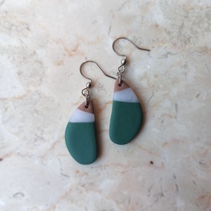 Csepp alakú gyurma fülbevaló, Ékszer, Fülbevaló, Lógó fülbevaló, Ékszerkészítés, Gyurma, MESKA