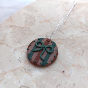 Gyurma karácsonyfadísz - masni - karácsony - karácsonyi lakásdekoráció - karácsonyfadíszek - Meska.hu