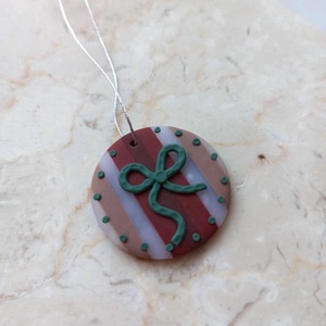 Gyurma karácsonyfadísz - masni - karácsony - karácsonyi lakásdekoráció - karácsonyfadíszek - Meska.hu