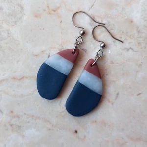 Csepp alakú gyurma fülbevaló, Ékszer, Fülbevaló, Lógó fülbevaló, Ékszerkészítés, Gyurma, MESKA