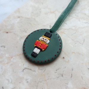 Gyurma karácsonyfadísz - diótörő - karácsony - karácsonyi lakásdekoráció - karácsonyfadíszek - Meska.hu