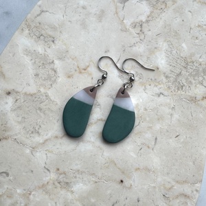 Csepp alakú gyurma fülbevaló, Ékszer, Fülbevaló, Lógó fülbevaló, Ékszerkészítés, Gyurma, MESKA