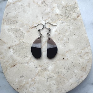 Csepp alakú gyurma fülbevaló, Ékszer, Fülbevaló, Lógó fülbevaló, Ékszerkészítés, Gyurma, MESKA