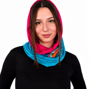 Fiorella Variella málna-türkiz narancs - ruha & divat - női ruha - ruha - Meska.hu