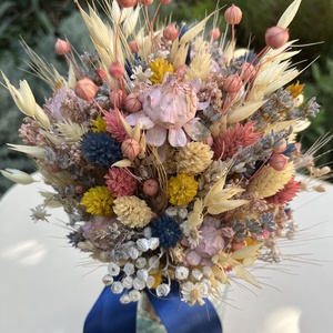 Szárazvirágcsokor - otthon & életmód - dekoráció - virágdísz és tartó - csokor & virágdísz - Meska.hu