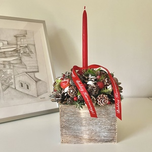 Adventi asztaldísz - otthon & életmód - dekoráció - asztal és polc dekoráció - asztaldísz - Meska.hu