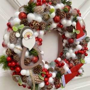 Téli kopogtató - otthon & életmód - dekoráció - ajtó- és ablak dekoráció - ajtódísz & kopogtató - Meska.hu